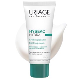 Uriage Hyséac Hydra Crema Calmante - Hidratación 24H y Reducción de Tirantez - Textura Ligera y de Rápida Absorción - Acabado Mate Instantáneo - Ideal para Pieles Secas por Tratamientos - No Comedogénico - 40ml