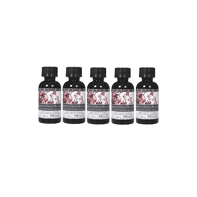 Hosley Japanese Cherry Blossoms Highly Scented Fragrance Warming Oils, Box