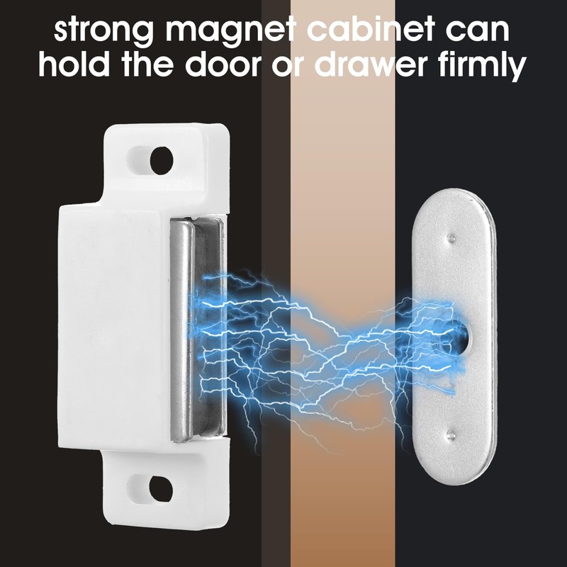 24 Pcs Single Magnetic Catch Kitchen Cabinet Magnets Heavy Duty