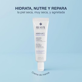 Rilastil Xerolact Crema De Manos 30 Ml Crema de manos nutritiva y reparadora con 20% de Manteca de Karité. Hidrata, nutre y repara la piel