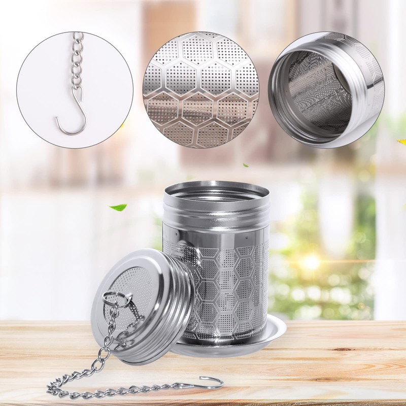 2 Pack Tea Strainers Infuser for Loose Tea 304 Stainless