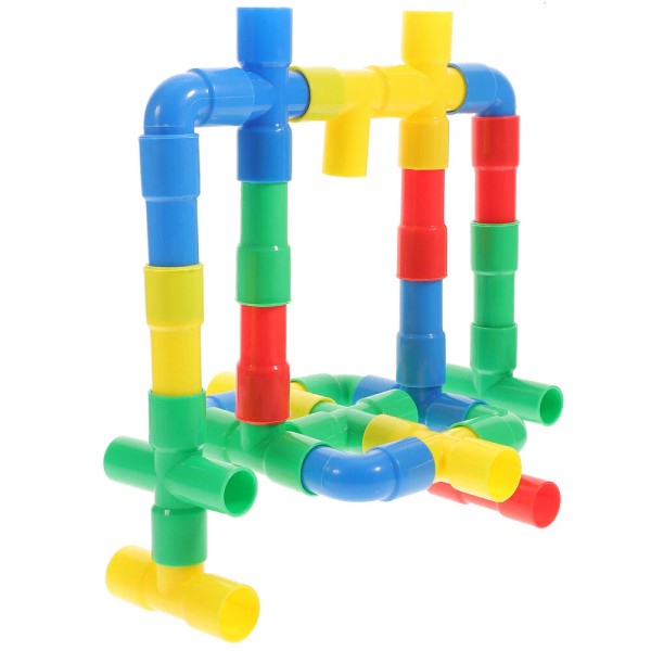None Kids Toy Building Blocks Pipe Toddler Set Plastic Toys
