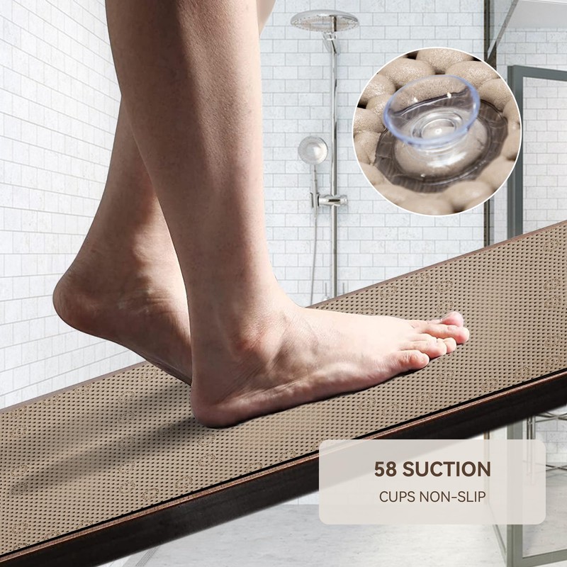 Bathtub Mat Non Slip 36'' X 17'', Soft Foam Bath