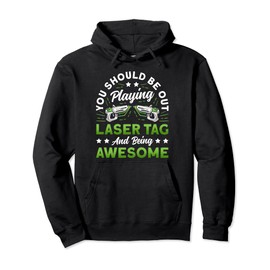 Funny Laser Tag Set For Kids Or Adults Cool lasertag player Pullover Hoodie