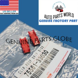 Toyota GENUINE TOYOTA CAMRY PRIUS SIENNA YARIS ES350 ROOF DRIP MOLDING CLIP SET OF 2