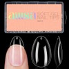 AILLSA Uñas postizas cortas, ovaladas y redondas, 504 unidades, de