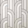 Cascade Arch Wallpaper White/Black Fine Decor FD42843