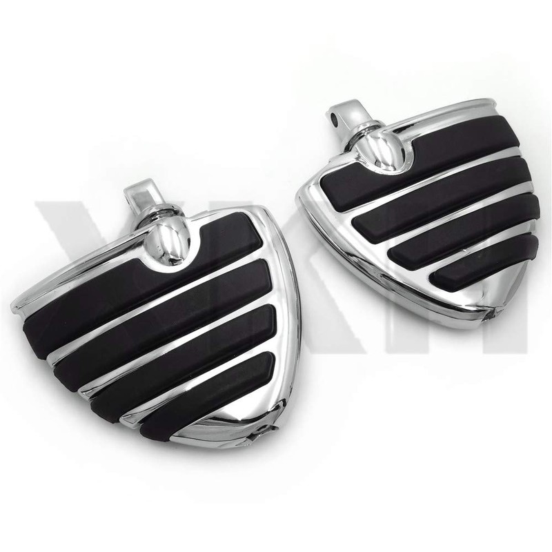 SMT- Chrome Billet Aluminum Wing Mini Floorboard Compatible With Victory