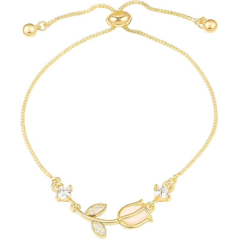 Juego de 3 Piezas de Tulipán para Mujer: Collar con