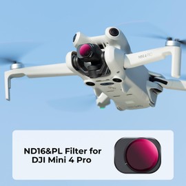 K&F Concept ND16/PL Filter Compatible with Mini 4 Pro Vivid Color Rich Contrast 4 stop ND Polarizing