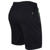ZOXOZ Men's Summer Cotton Shorts with Zip Pockets - black,