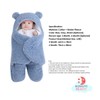 Manta con Capucha de Oso para Bebé, Saco para Dormir
