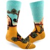 ModSocks Men's Joshua Tree Crew Socks in Heather Gold
