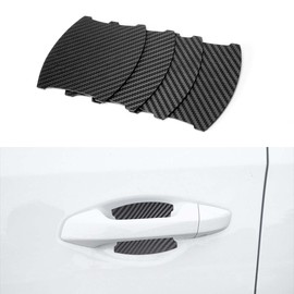 Maëlusa Car Door Bowl Magnetic Door Handle Protectors Multi-Vehicle General Type Anti-Scratch Carbon Fiber 4 + 1 Spare