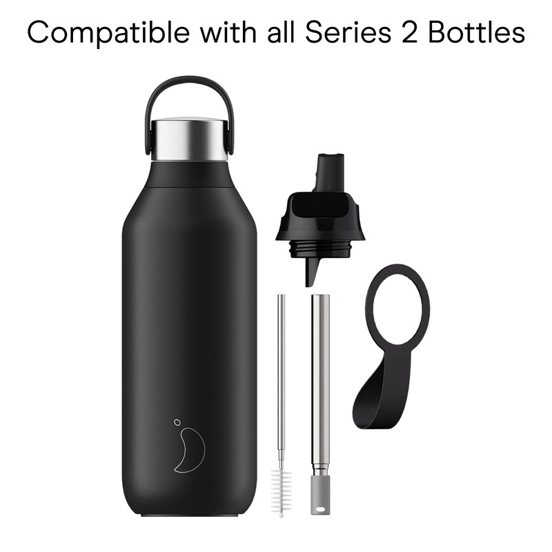 Chilly's Series 2 Sports Flip Lid with Telescopic Straw and