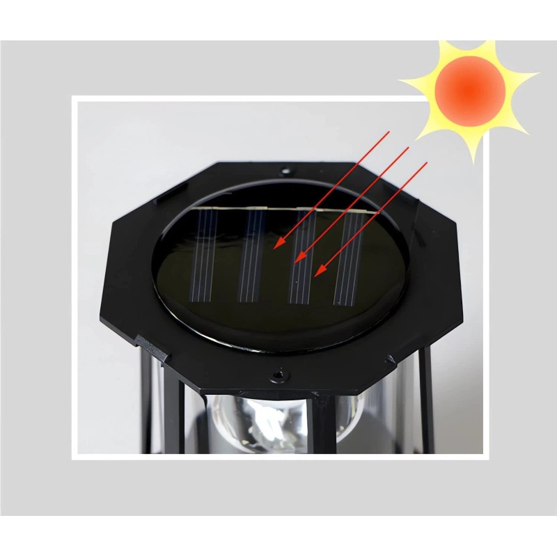 Enajucy Solar Lighthouse Rotating Light - 360 Degree Light Houses