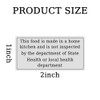 300 Pcs Food is Made in a Home Kitchen Stickers