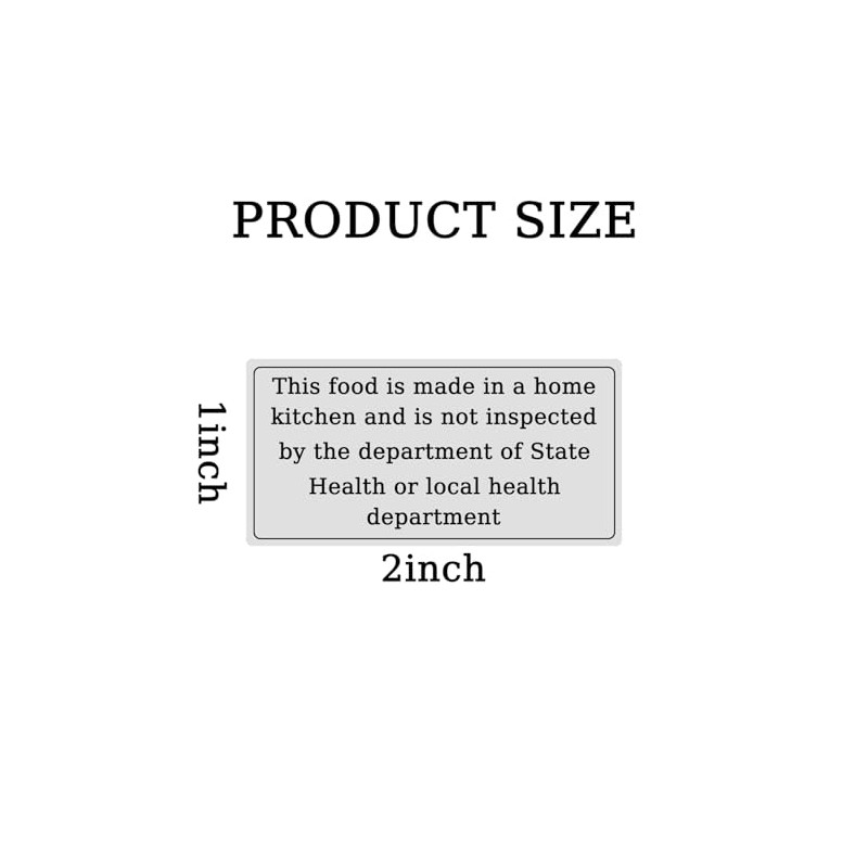 300 Pcs Food is Made in a Home Kitchen Stickers