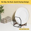 TIPSYTREE 2 Pack Small Kitchen Plate Organizer, Metal Dish Racks