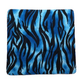 Calabria 2 Pack Microfiber Cleaning Cloth Blue Zebra Animal Print Cleans Eyeglasses Lens TV Phone Cameras Sunglasses Glasses