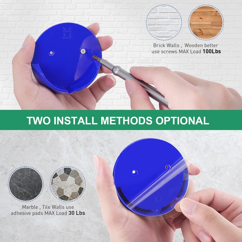 Shower Curtain Rod Holders for Wall – Kitosun Adhesive Tension