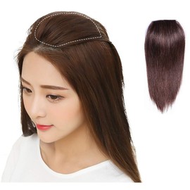 SISIJUFA Hair Piece, Hair Piece, Hidden Hair Loss, Partial Wig, Top of Head, Women's, Popular, Volume, Realistic Side Bangs, Fluffy, Extra Natural Feel, Hair Enhancement, Wig Breathable