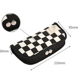 pek03 Cute Korean Pencil Case, For Adults, Compact, Simple, Stylish, Large Capacity, white, Pen Case