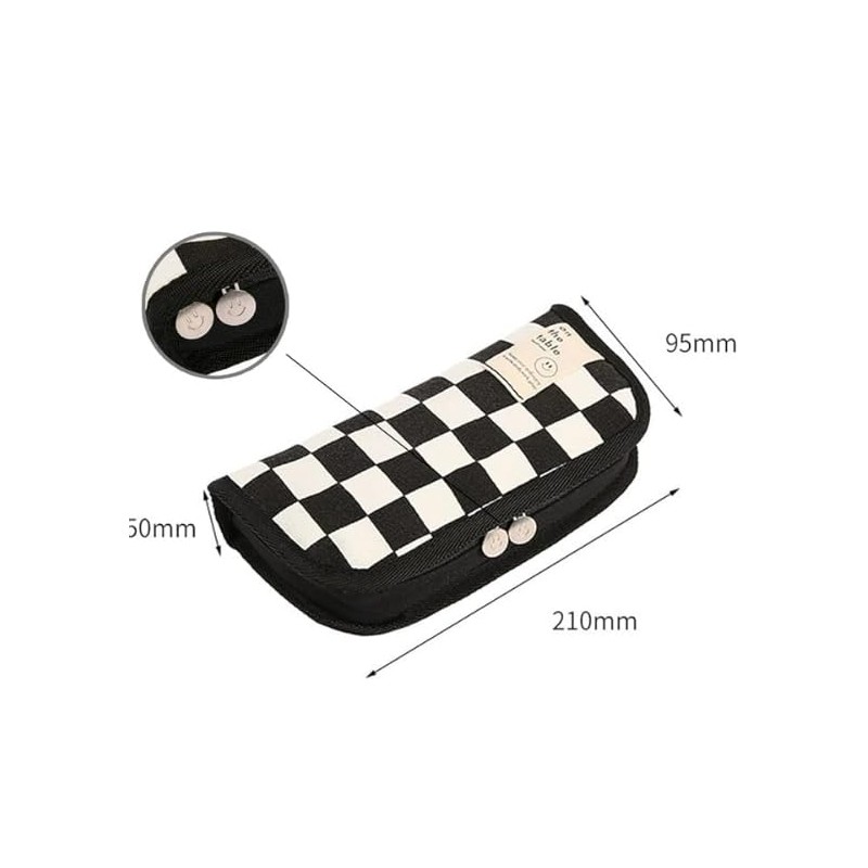pek03 Cute Korean Pencil Case, For Adults, Compact, Simple, Stylish,