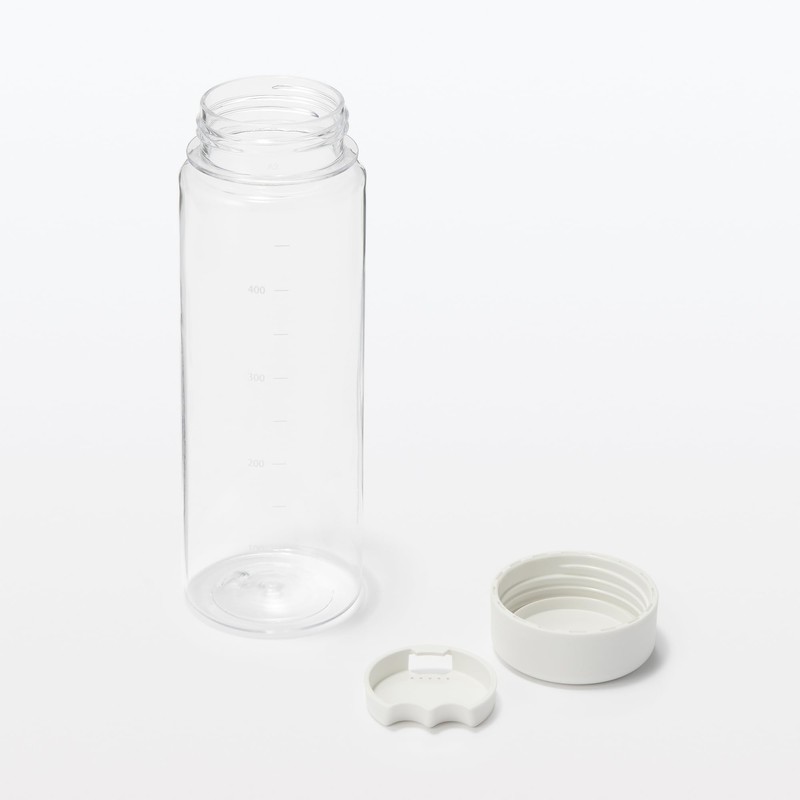 MUJI MDP30A3S Graduated Drink Bottle, Off White, 16.9 fl oz