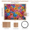 DIKASHI 2000 Pieces Rotating Puzzle Board with 6 Drawers, Lazy