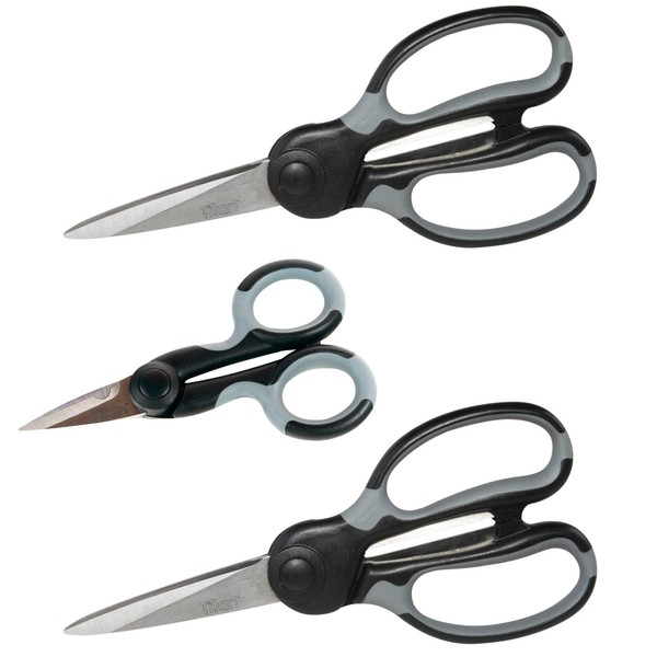 Titan Heavy Duty Scissors, Set of 3 Commercial Grade Shears,