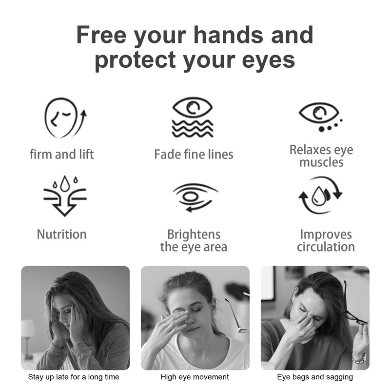 NANSIKE Under Eye Red Light Therapy Glasses with Dark Circle,