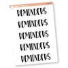 Reminders Header Stickers, Dashboard Pages, Dash Board Notes, Goal Setting