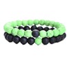 African Sougou 2Pcs/Set Couples Distance Bracelet Classic Natural Stone Yin