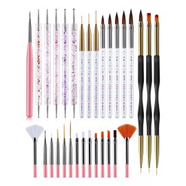 generic Set De Lápiz De Uñas, Pincel Uv, Acrílico, Pintura En Gel Y