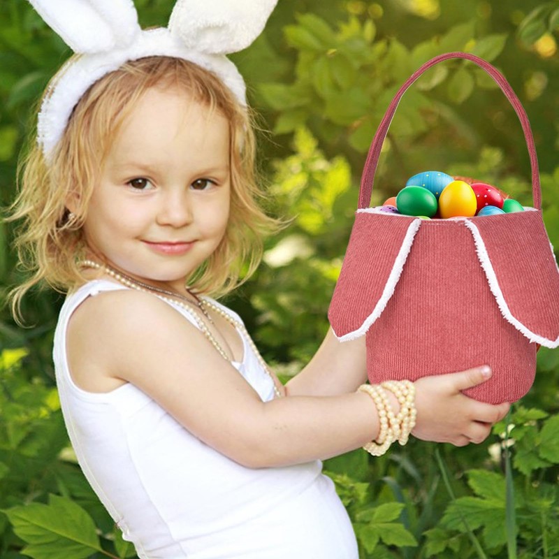 Long Ear Easter Buckets - Bunny Egg Hunt Easter Bucket