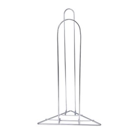 SSWBasics Chrome Clothing Hanger Holder (Fits 50-75 Hangers) – Lightweight and Portable Laundry Room and Retail Hanger Organizer Stacker – for Adult Size Hangers