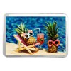 1 x Fridge Magnet -Pineapple Holiday Classic Fridge Magnet -