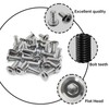 Wlzll M6 x 35mm 20Pcs Flat Head Hex Socket Cap