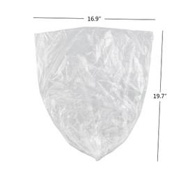 Ponpong 1.2 Gallon Clear Kitchen Trash Bags Garbage Bags Waste Bags, 150 Bags/6 Rolls