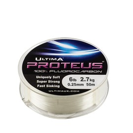 Proteus Fluorocarbon - 50 m spool - 0.25 mm - 6.0 lb/2.7 kg