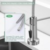 WEWE Kitchen Faucets, Brushed Nickel Kitchen Faucet with Pull Down