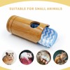 BingegePet Rat Cage Accessories, Bamboo Tube Hide with Soft Towel