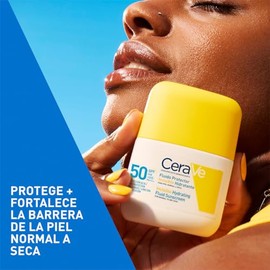 CeraVe Fluido Protector Invisible Hidratante 50FPS protector solar hidratante facial para piel seca 50ml