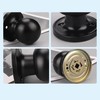 BFTECH BF-607 Series Round Door Handle/Keyed Entrance/Privacy/Passage/Dummy/Door Knobs (Dummy, Black)