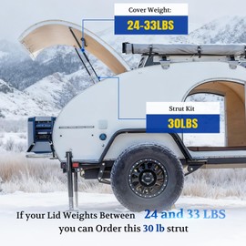 ARANA ST360P30 36 inch 30Lb Gas Struts Spring Shocks 36 inch 30Lb Lift Support for Camper Kitchen Door Truck Bed Cover Motorhome Door RV Door Trailer Cap Tonneau Cover,Set of 2