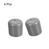 sourcing map 4pcs Rubber End Caps 32mm ID Vinyl Round