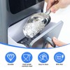 Stainless Steel Ice Scoop for Freezer with Magnetic Holder, Compatible