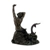 Veronese Design 7 7/8" Tall Merman Stretching on Rock Cold
