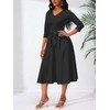 PerZeal Women's Casual A-Line Dress Wedding Guest Cocktail Church Flare